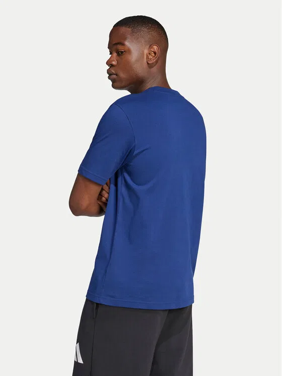 Футболка regular fit Essentials Big Logo Adidas, темно-синий — фото 3