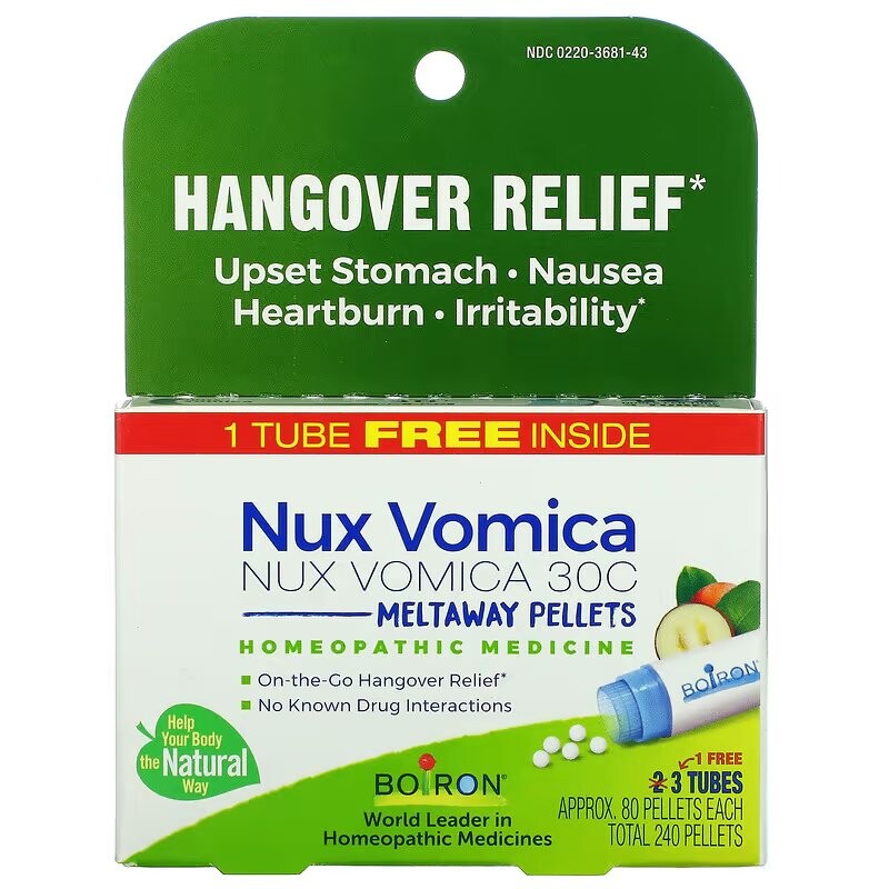 

Чилибуха Boiron Single Remedies Nux Vomica, 80 гранул