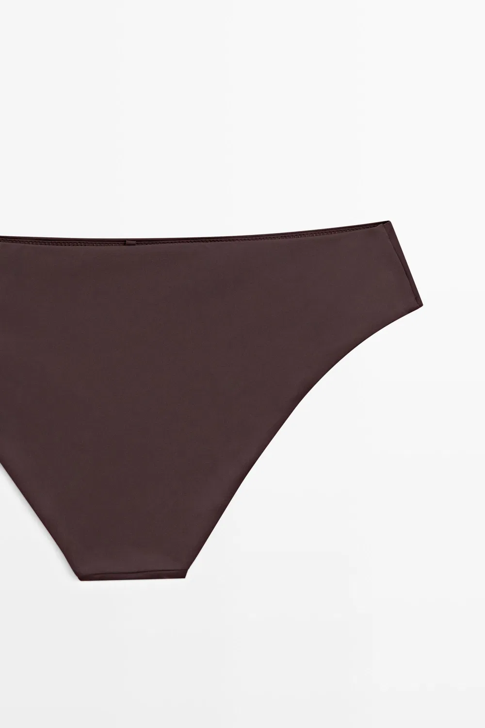 Плавки Massimo Dutti, со сборками, коричневый — фото 4