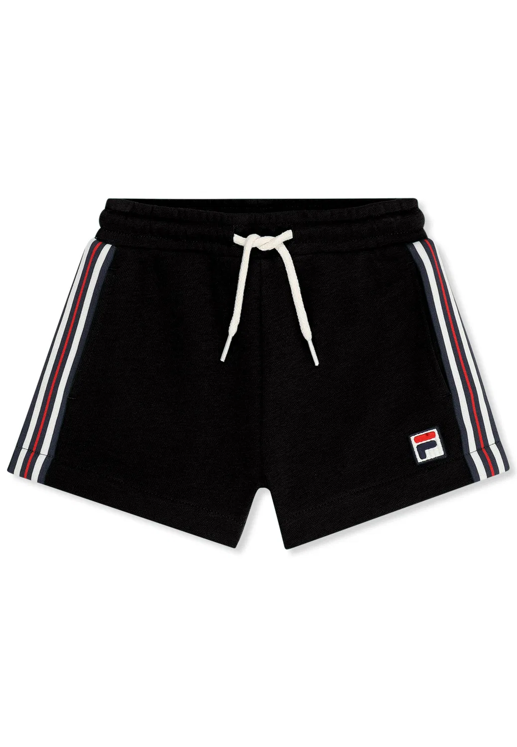 Детские шорты из футера с контрастными лентами MONTEREGGI Regular Heritage Tape Fila, Цвет: Schwarz