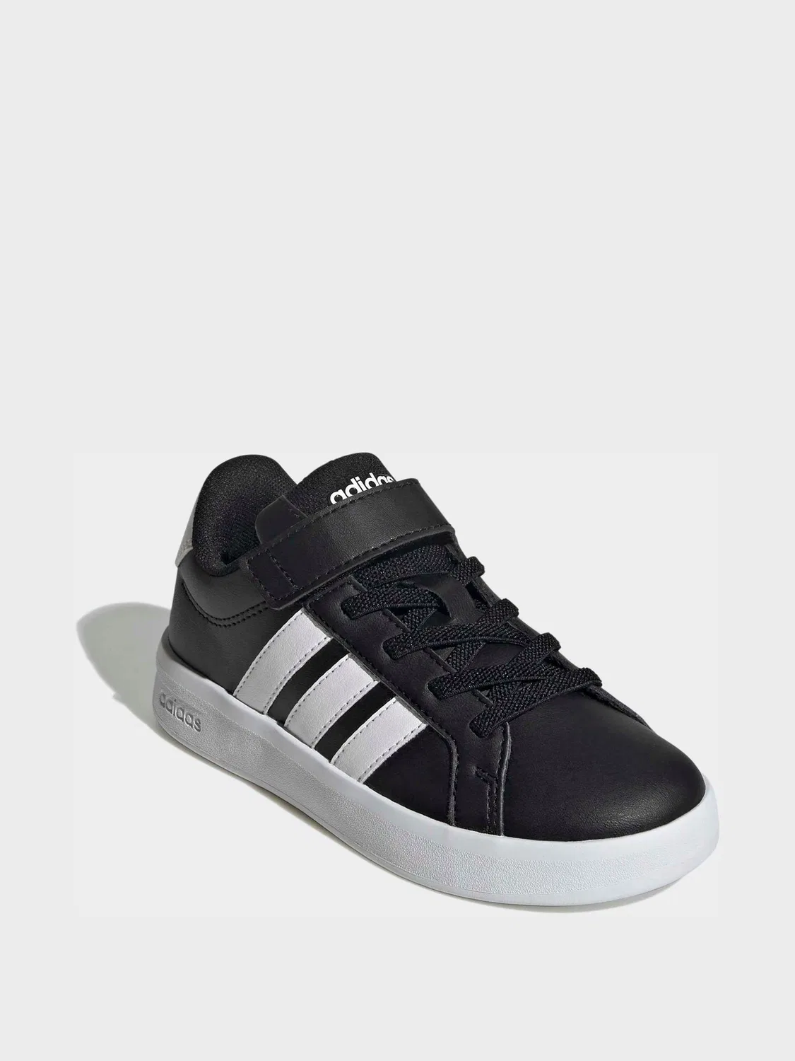 Кроссовки детские Grand Court 3.0 adidas, черно-белые — фото 3