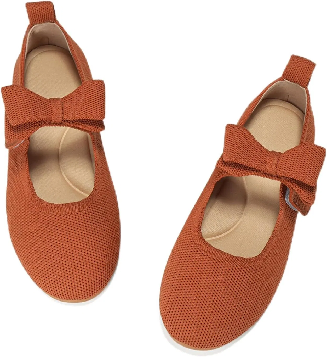 Детские балетки для девочек с бантом Fv8suxie, Brown