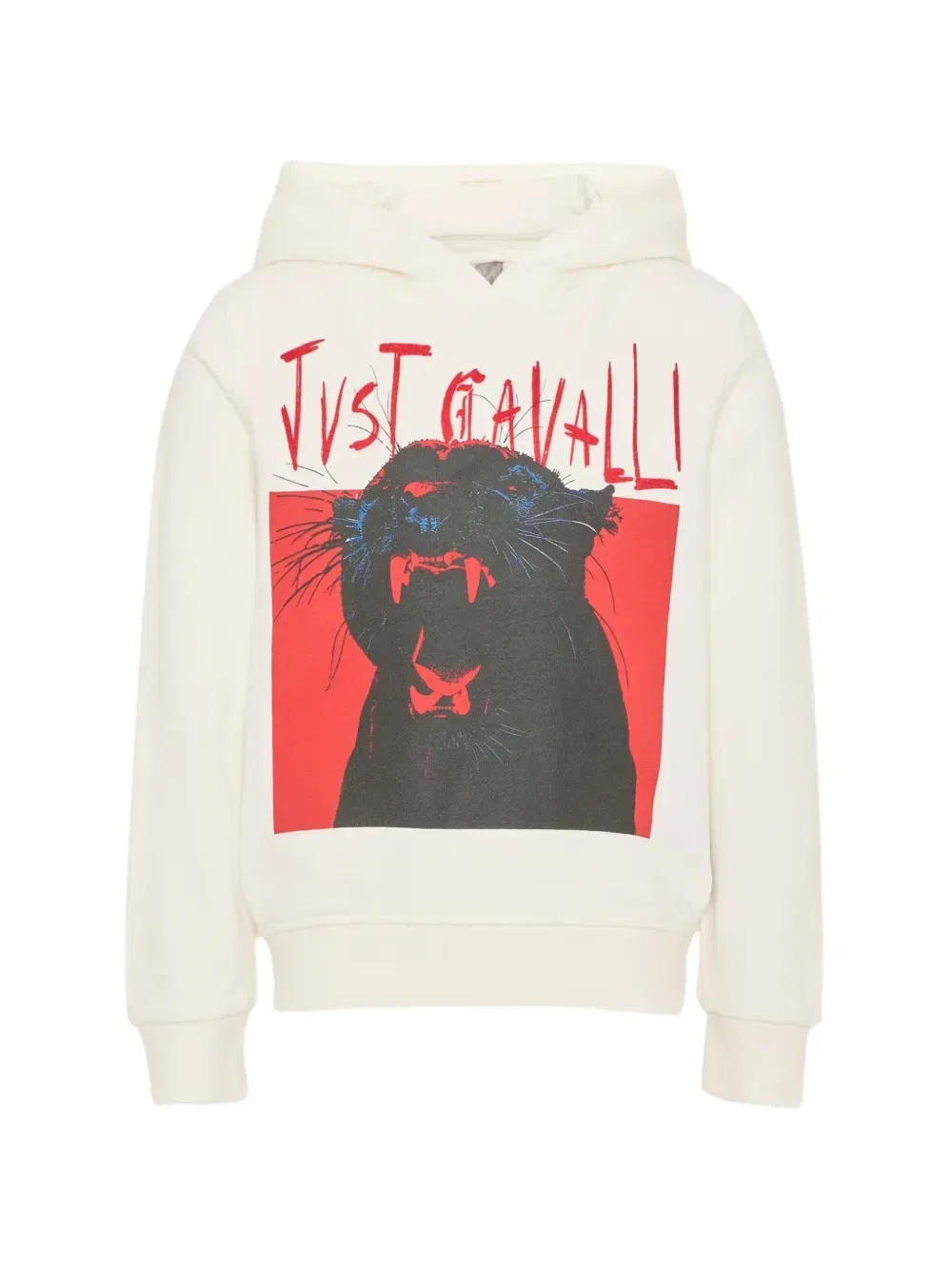 Толстовка с пантерным принтом Just Cavalli Kids, белый