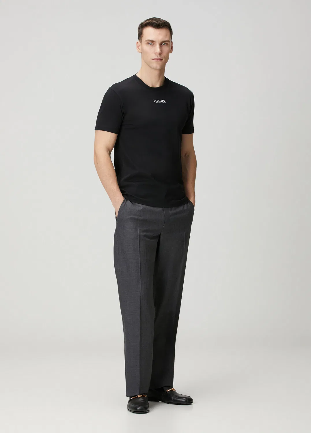Футболка Slim Fit Versace, черный — фото 2