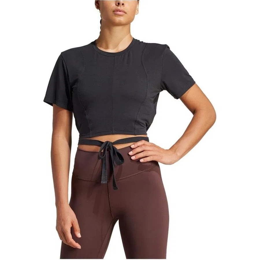 Женская футболка с длинным рукавом YGA TEE adidas, Черный — фото 4