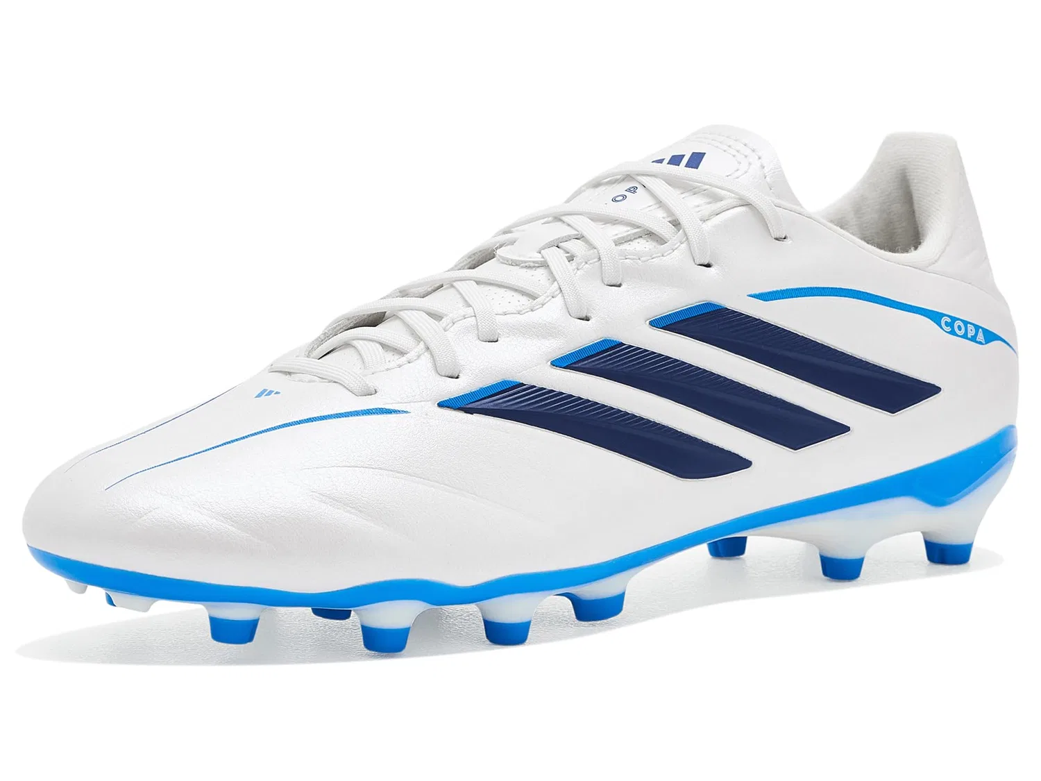Бутсы Copa Pure Iv League Firm Ground (для маленьких и больших детей) Adidas Kids, Zero Metallic/Dark Blue/Lucid Ray Blue — фото 2