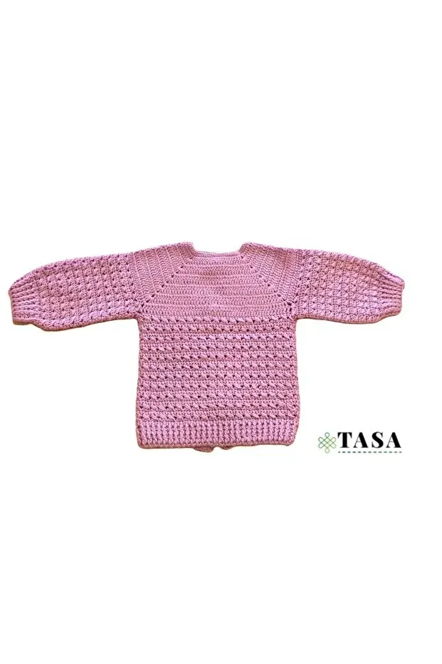Детский кардиган для девочек с вышивкой Tasa, Pink — фото 2
