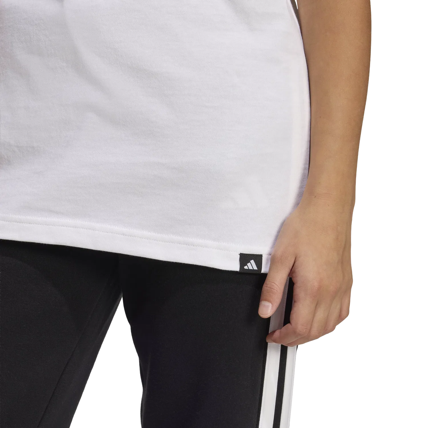 Детская футболка с коротким рукавом Adidas, белый — фото 4