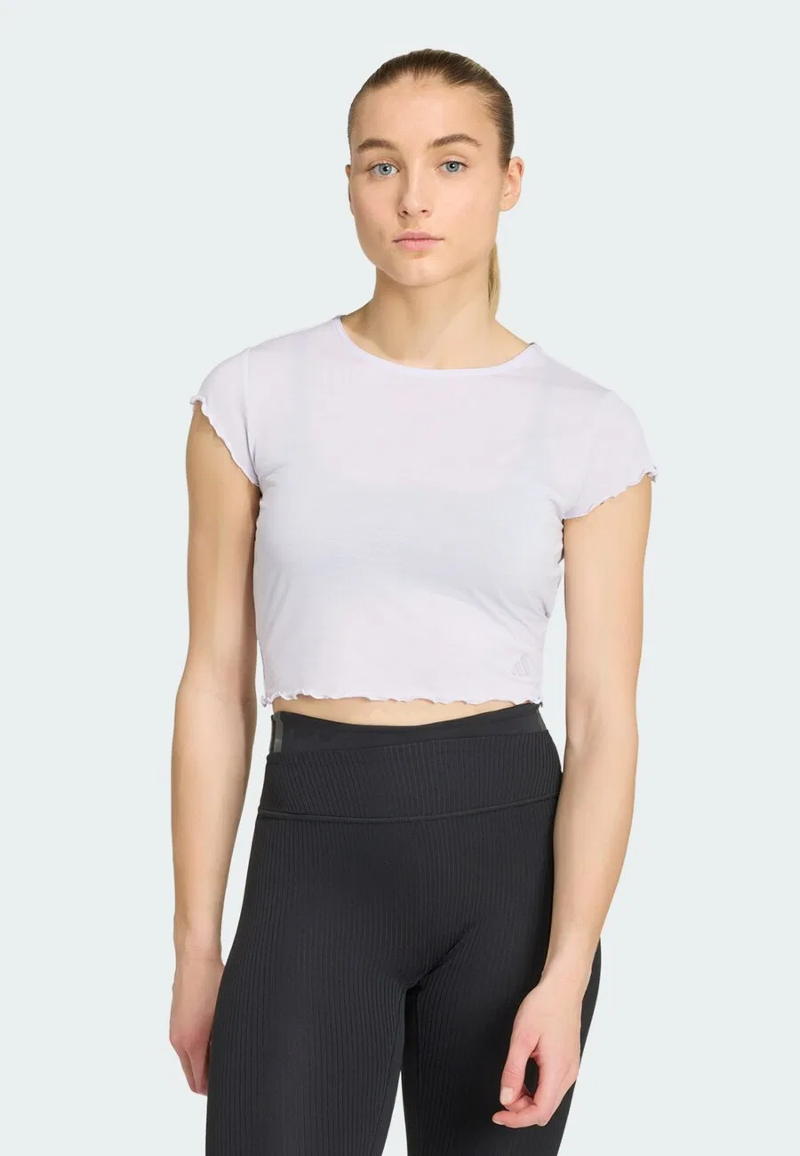 Футболка ADIDAS PERFORMANCE Performance Shirt 'Motion' пастельно-фиолетового цвета — фото 2