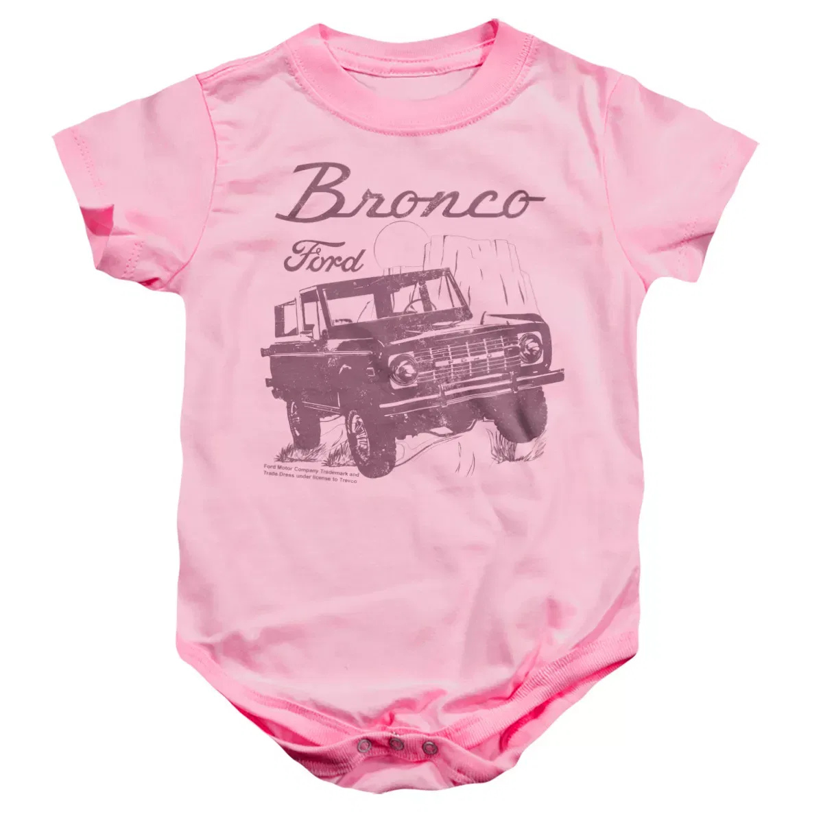 Детское боди для младенцев с принтом Ford Bronco Wild West, Ford, Pink