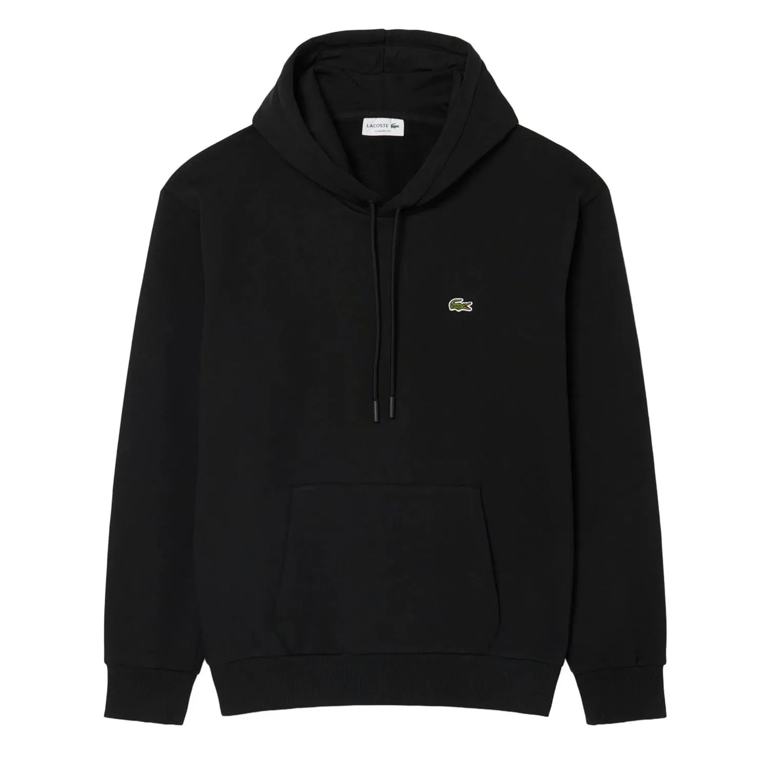 Худи мужское Lacoste Базовый, с капюшоном, черный