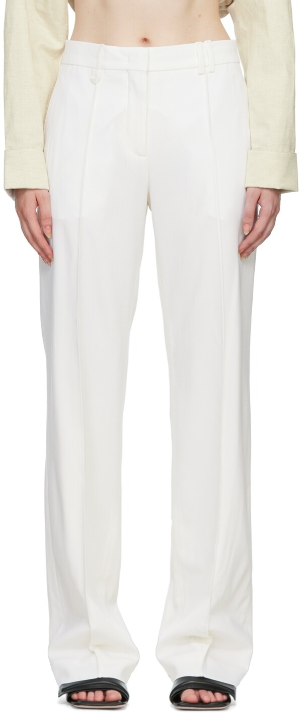 

Белые брюки Le Papier 'Le Pantalon Camargue' Jacquemus, Белый, Белые брюки Le Papier 'Le Pantalon Camargue' Jacquemus