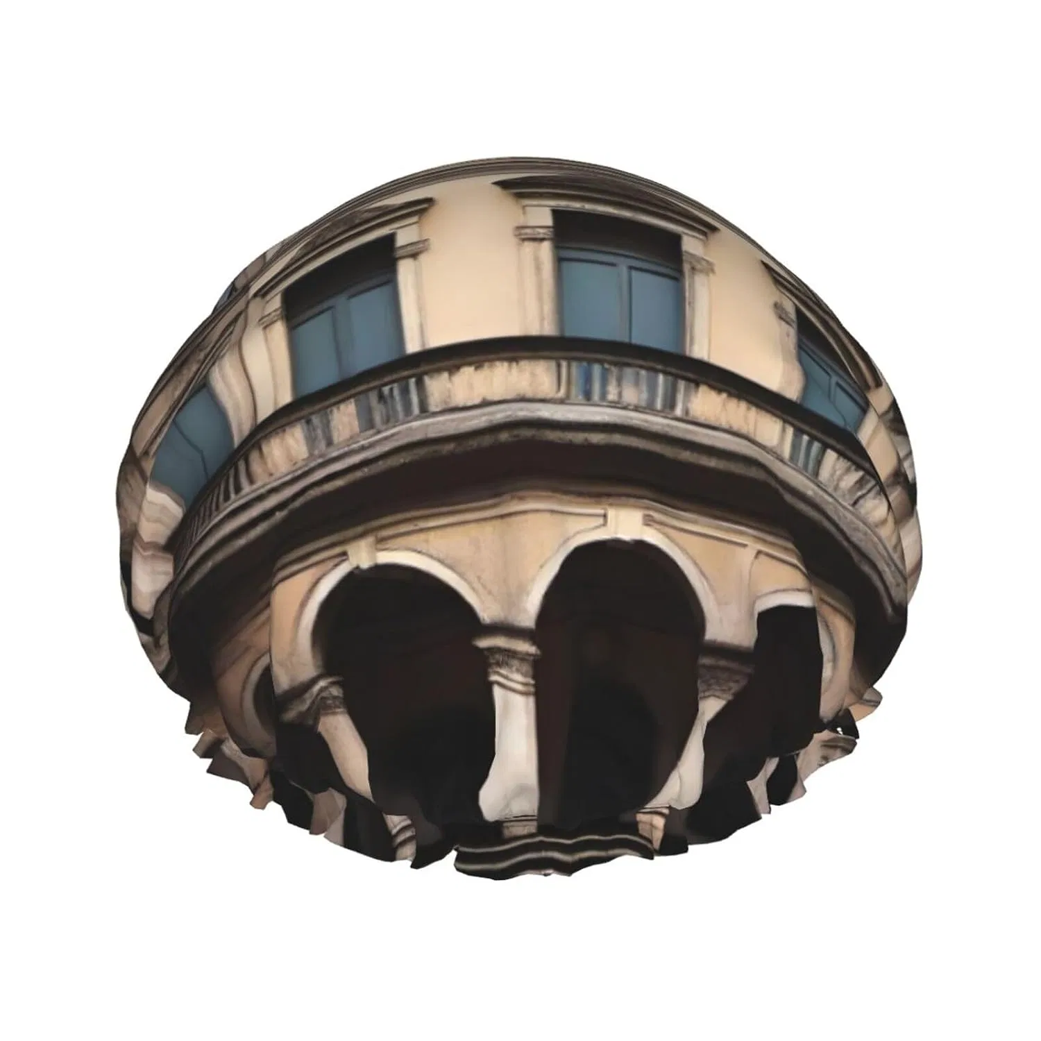 Шапочка для душа с принтом Old Architecture, SSYGHT, двойной слой, 68 г