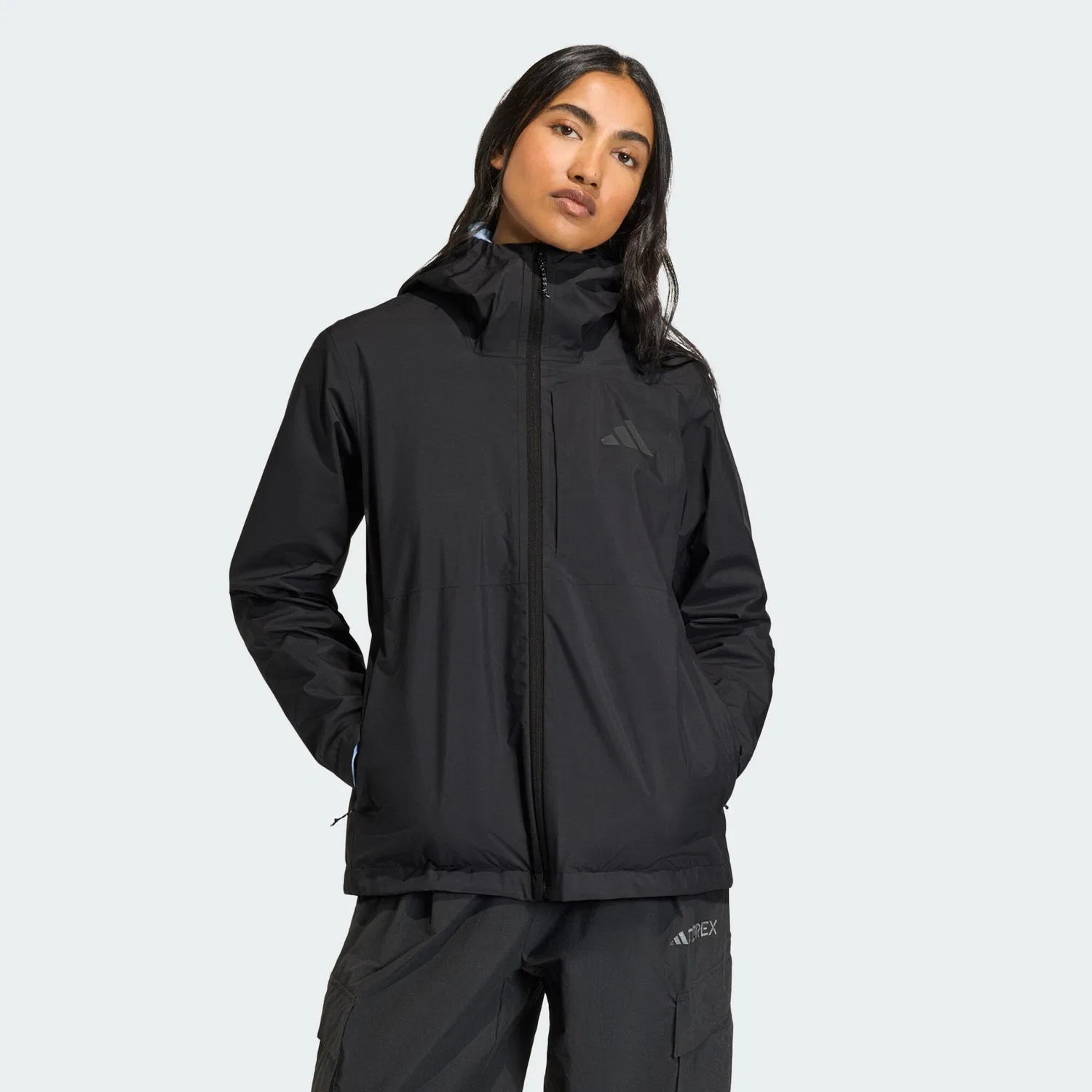 Мужская ветровка с капюшоном Terrex Multi 2.5 Layer CLIMAPROOF Adidas, Schwarz