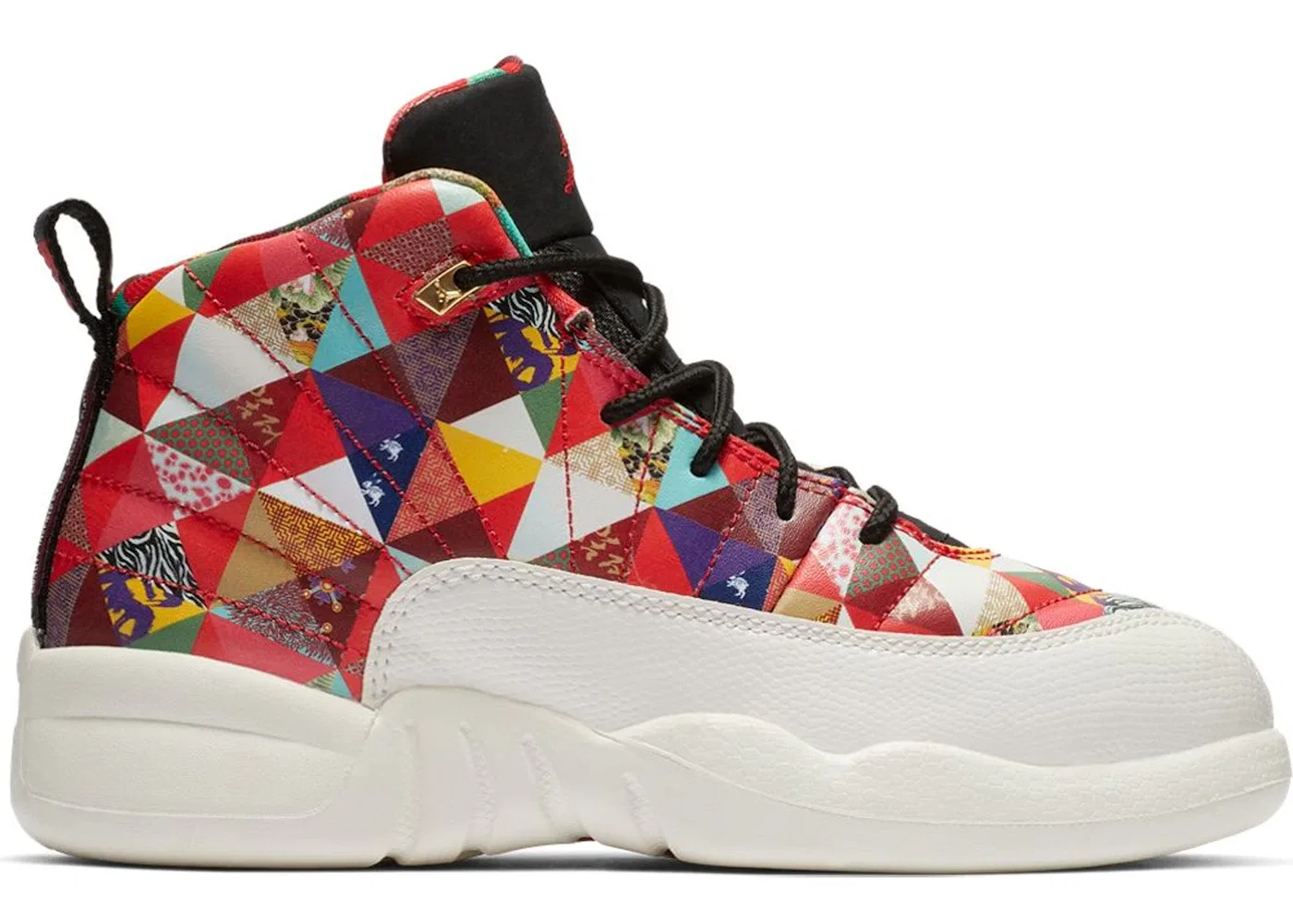 Детские кроссовки Lifestyle Jordan 12 Retro Jordan, True Red/True Red-Sail-Black