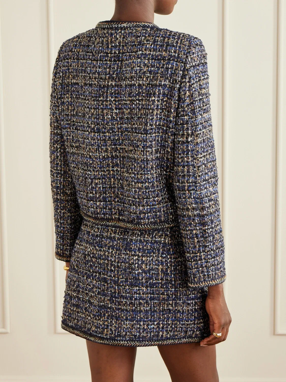 Твидовый жакет ETRO, синий — фото 4
