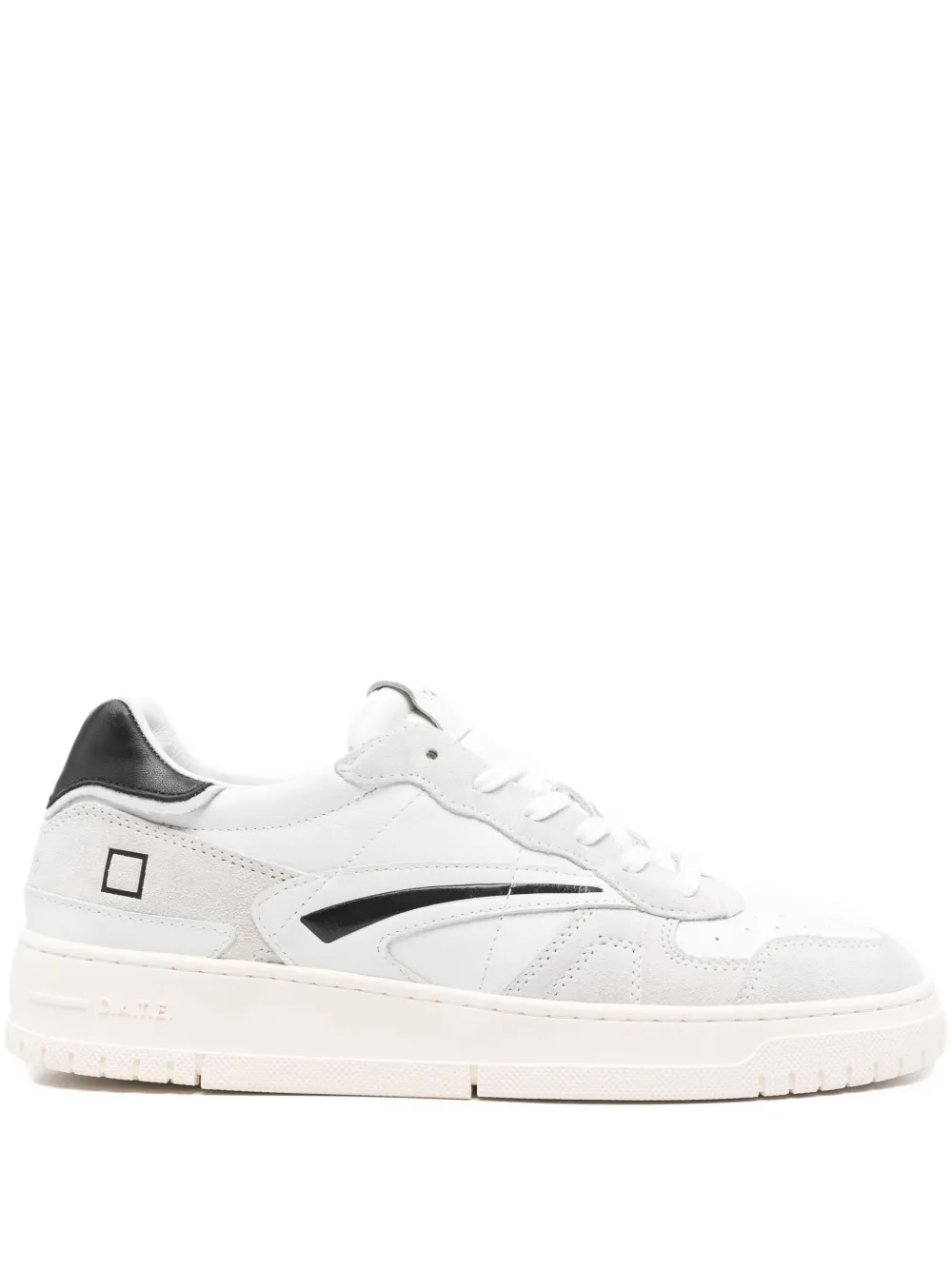 

Кроссовки с замшевыми и кожаными вставками D.A.T.E., белый