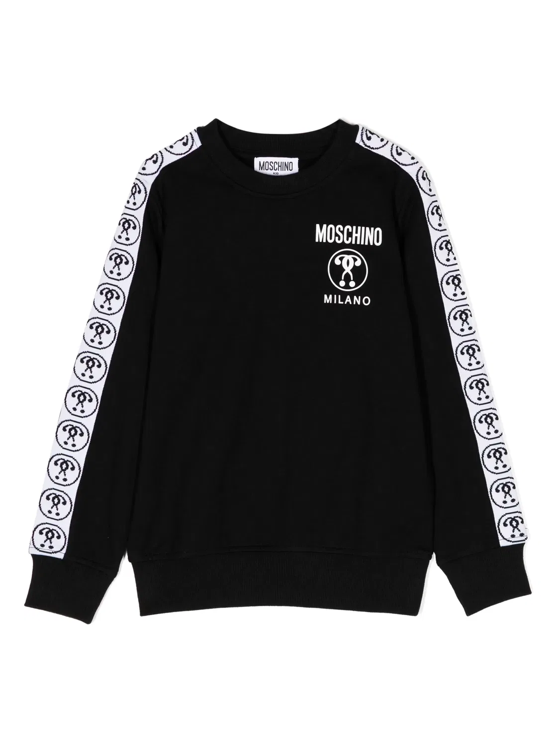 Свитшот с двойным знаком вопроса Moschino, черный