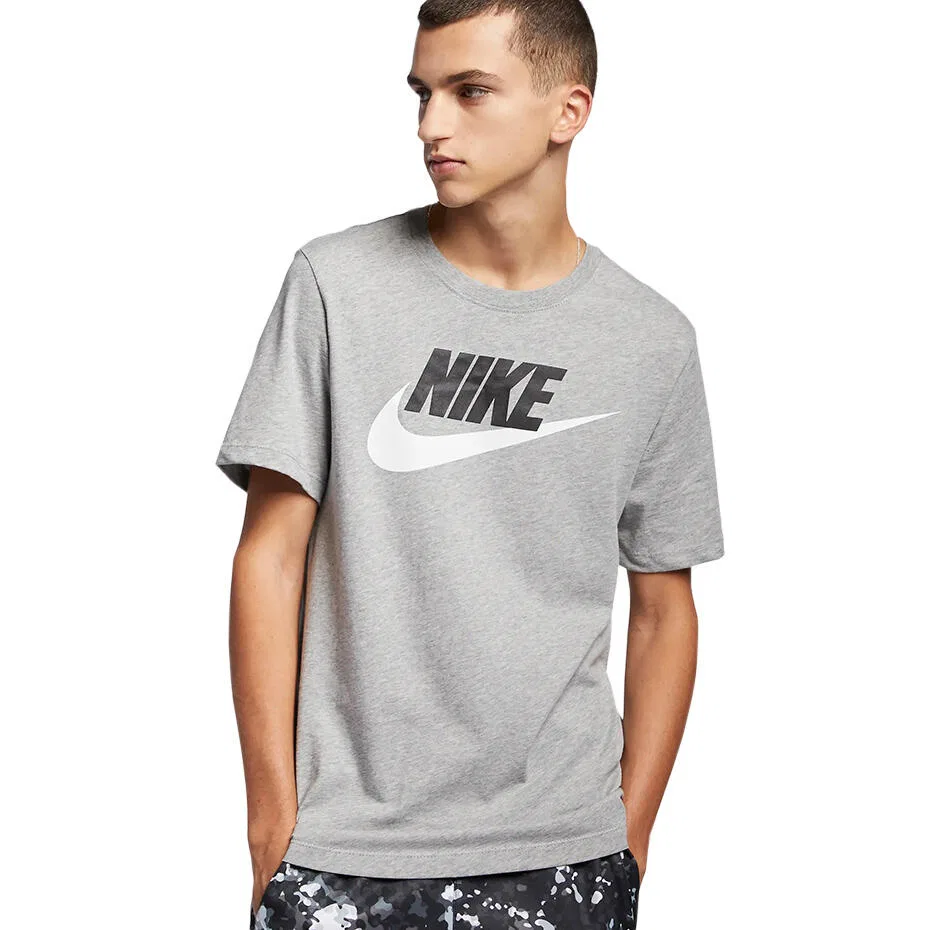 Мужская футболка с принтом Icon Futura Nike, Grau — фото 2