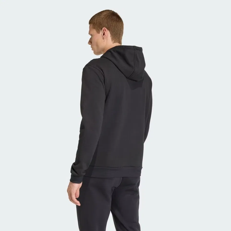 Мужской свитшот с капюшоном adidas, Черный — фото 2