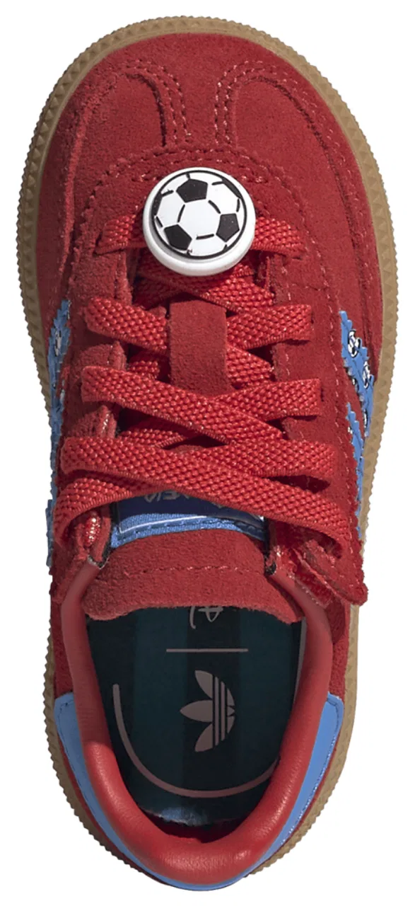 Кроссовки для мальчиков Handball Spezial Adidas, цвет Lucid Ray Blue/Gum/Red — фото 4