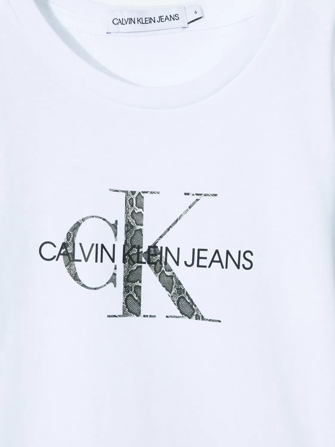 Хлопковая футболка с логотипом Calvin Klein, белый — фото 2