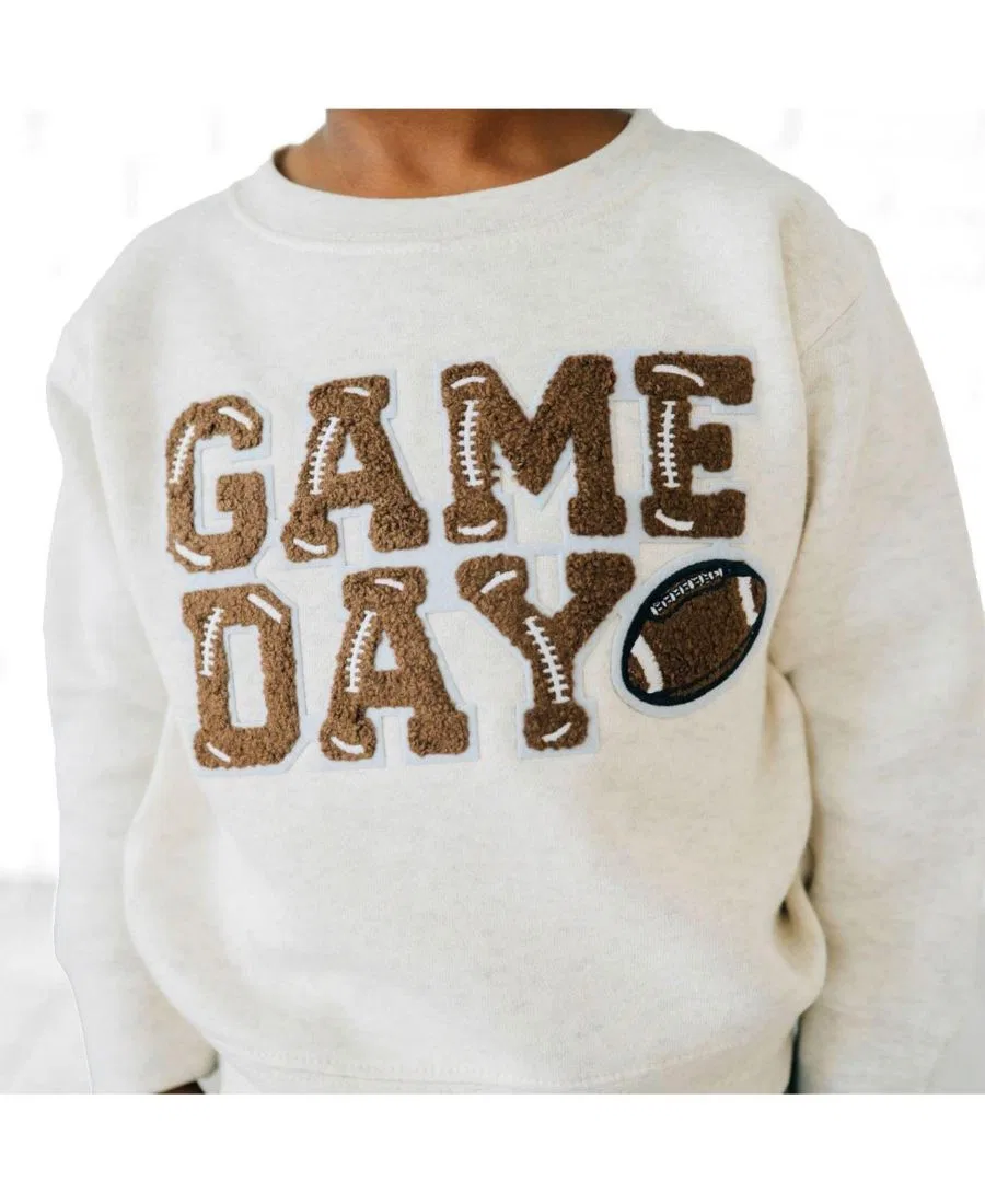 Свитшот с принтом Game Day Patch Sweet Wink, Natural Heather — фото 3