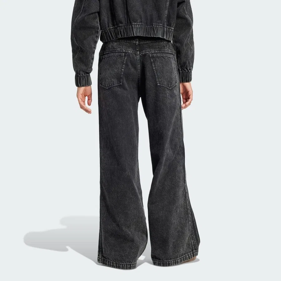 Женские спортивные брюки с широкими штанинами, модель P Ess Wl D Pant, adidas, Черный — фото 2