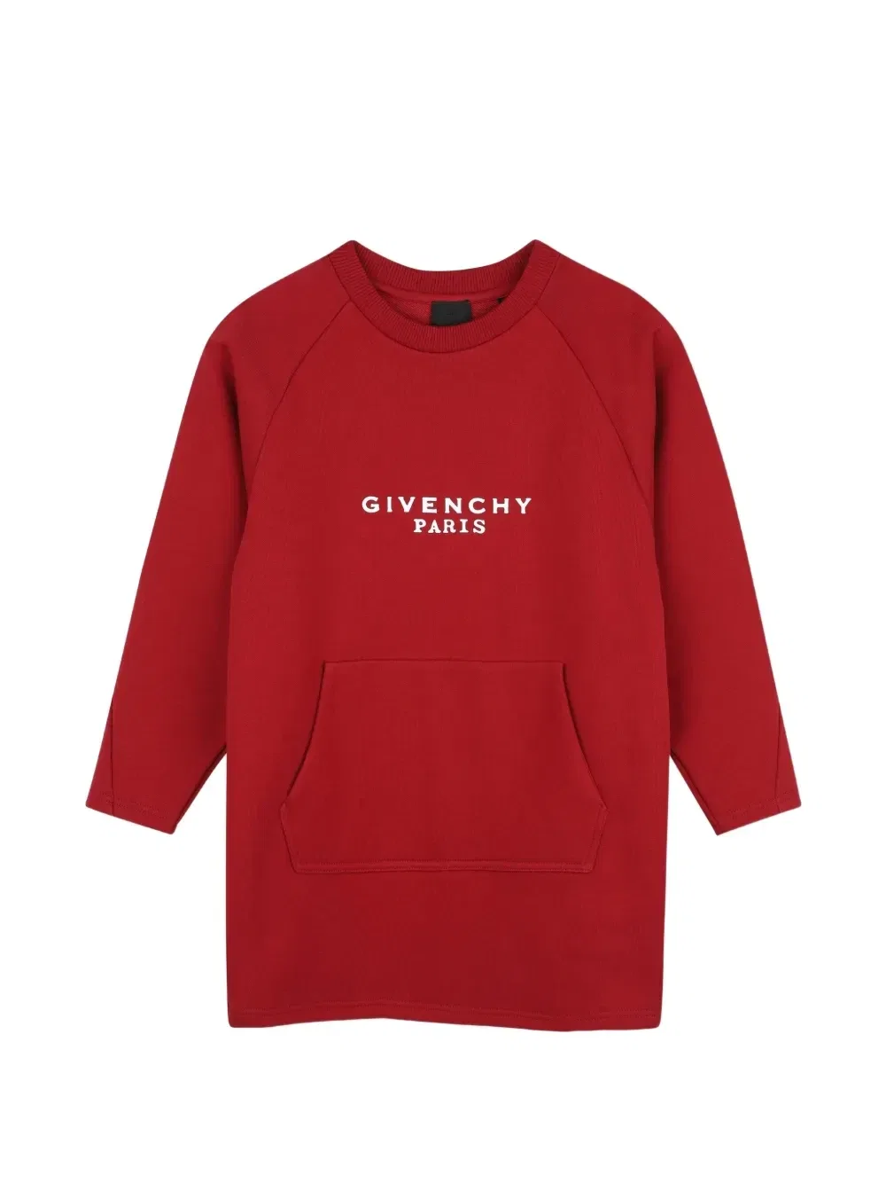 Платье с накладным карманом и логотипом Givenchy Kids, красный