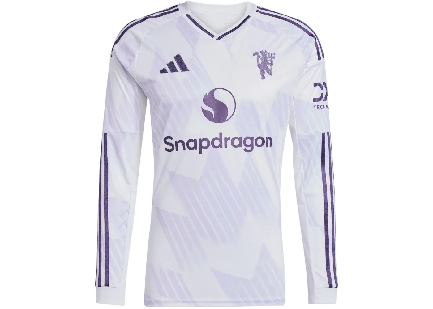 Мужская футболка с длинным рукавом Jersey Adidas, Manchester United White