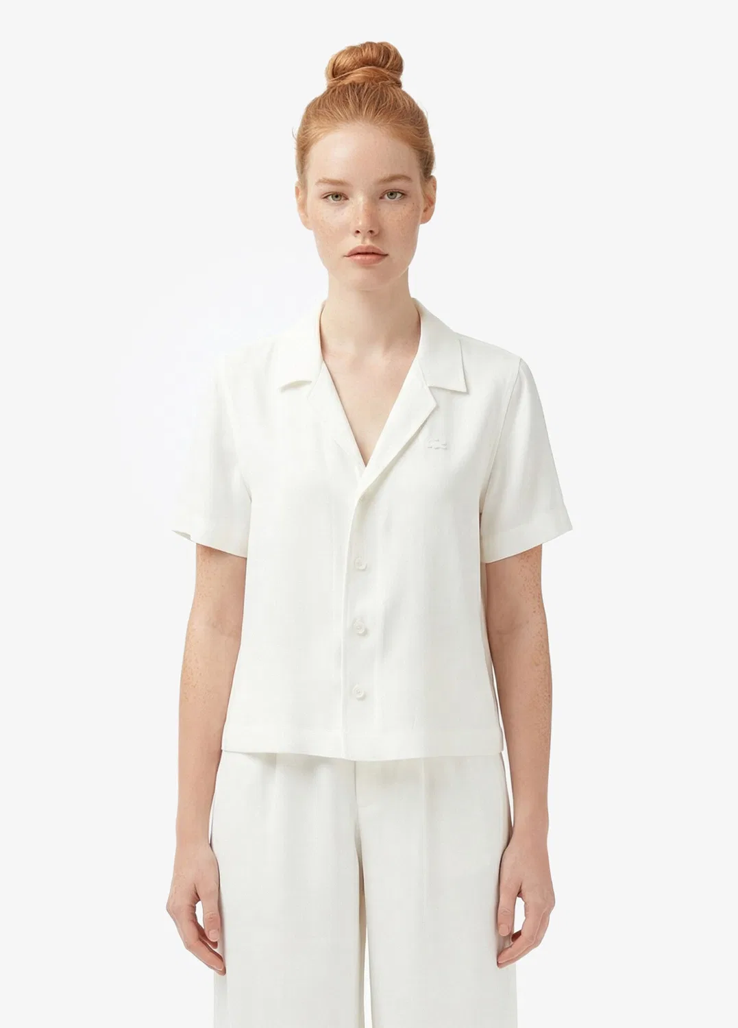 Рубашка Lacoste Regular Fit, кремовый