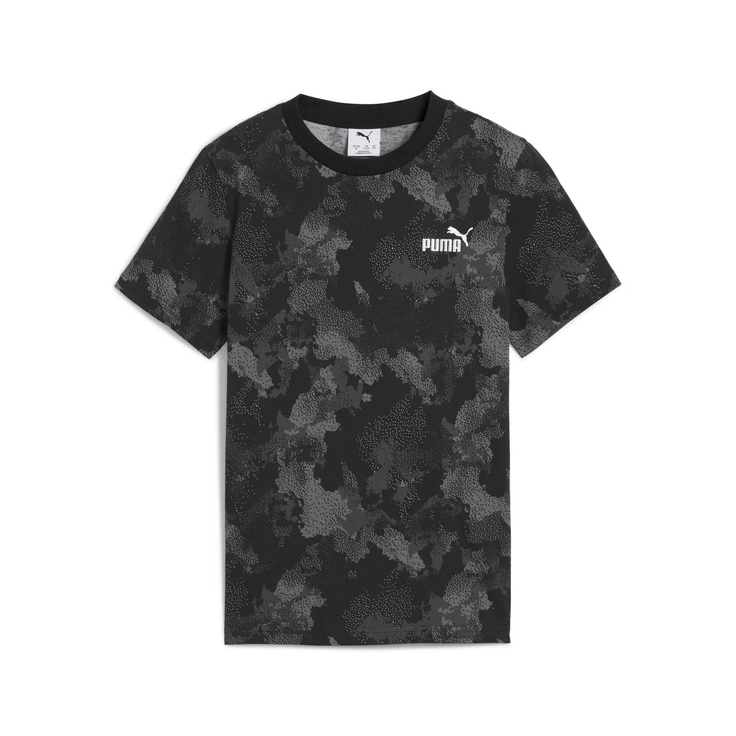 Детская футболка с принтом Essentials Camo T-Shirt Jungen Puma, Schwarz