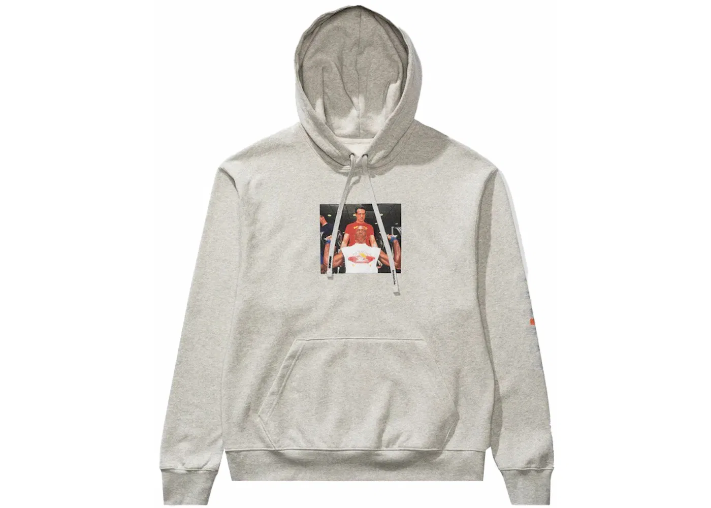 Мужская худи с принтом Weights Jordan, Heather Grey