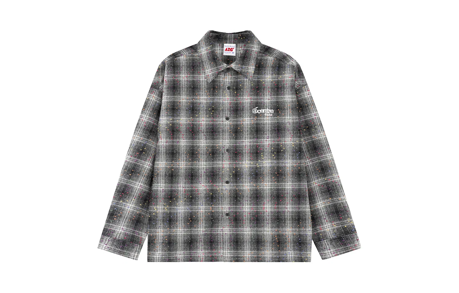Детская рубашка с отложным воротником Black Plaid F426, Black Plaid