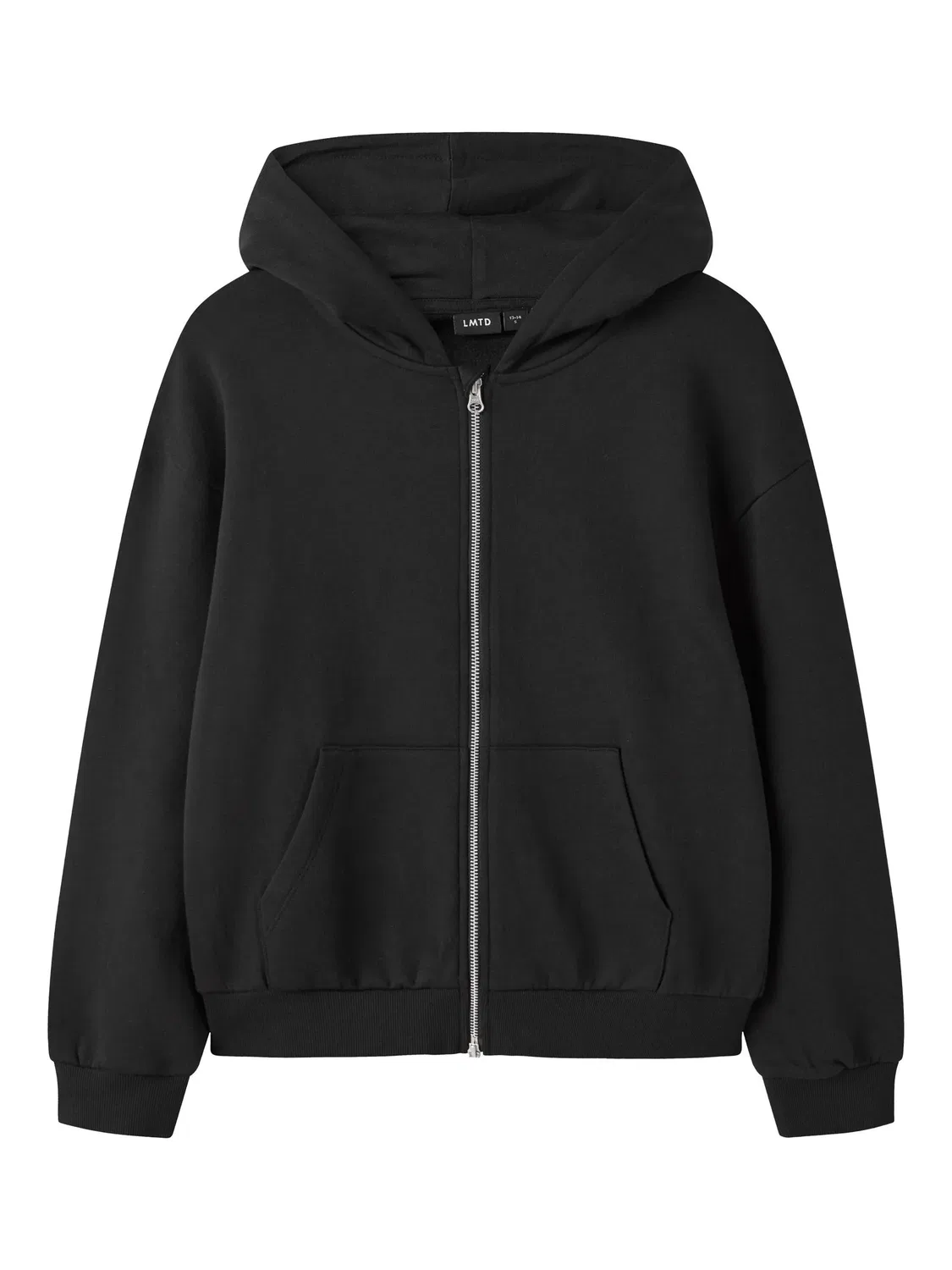 Худи на молнии с капюшоном Name It, черный
