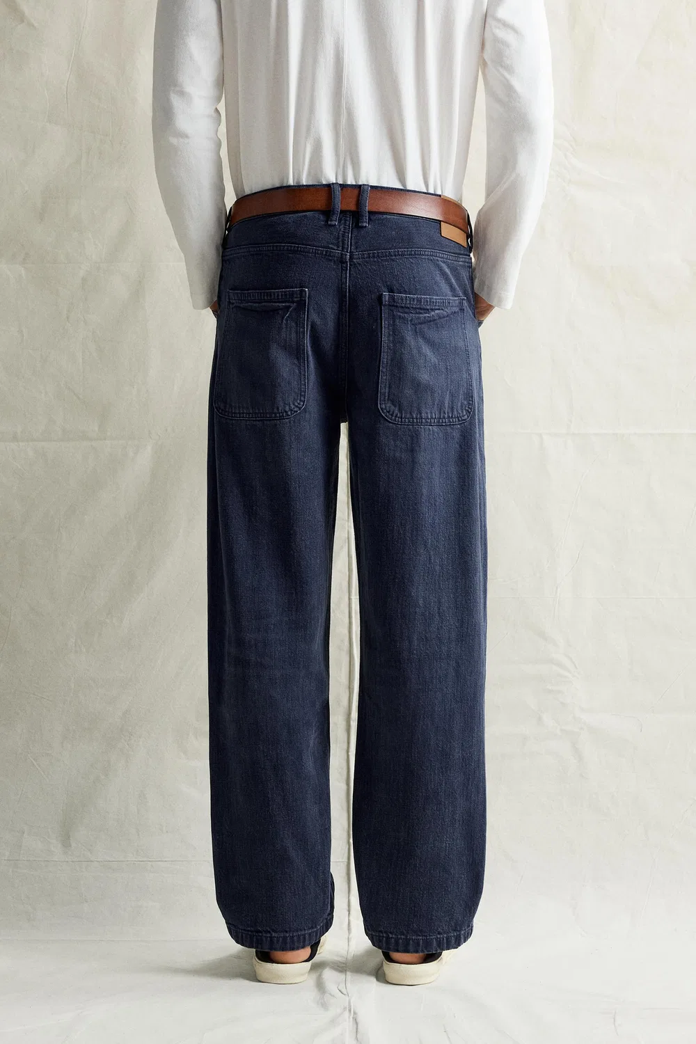Выстиранные джинсы свободного кроя ZARA, Bluish — фото 3