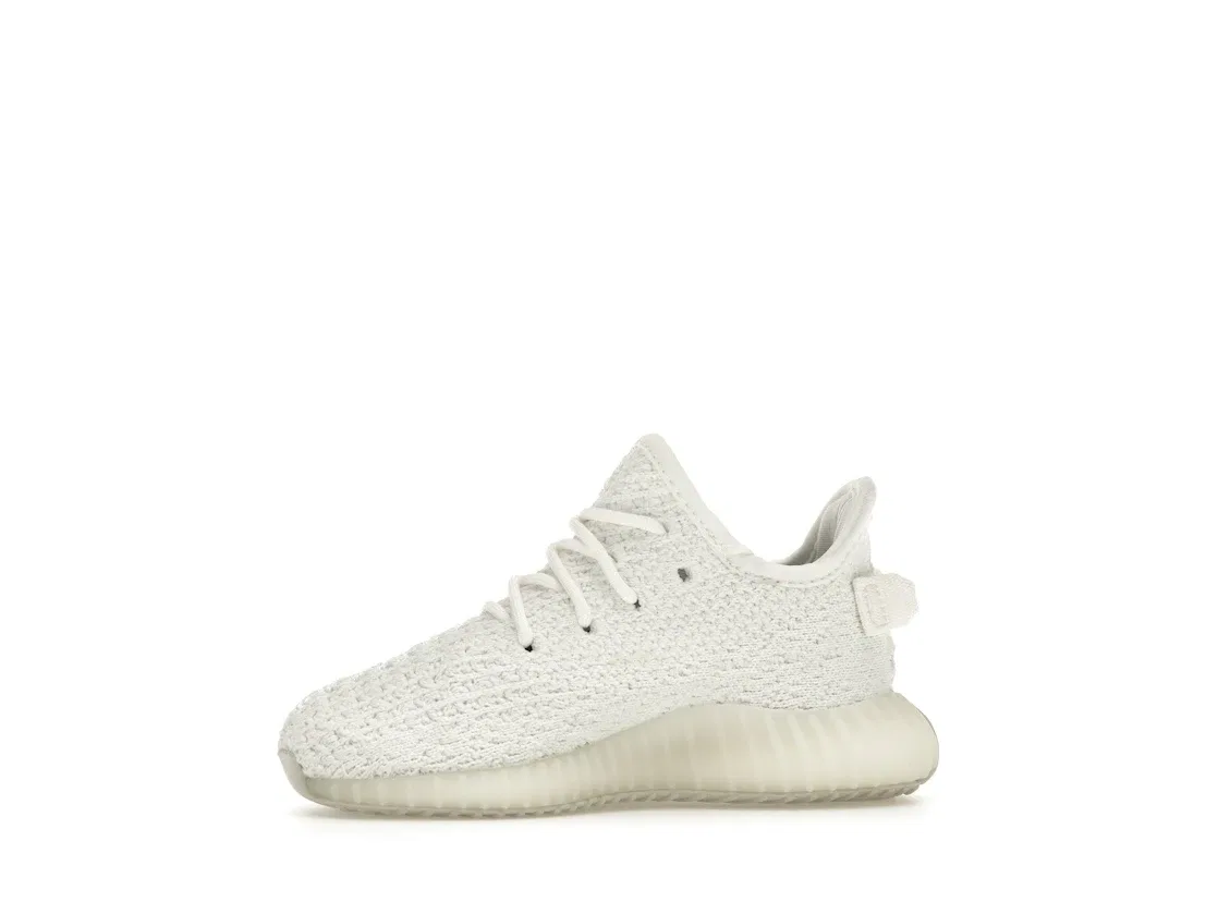 Детские кроссовки для мальчиков и девочек с принтом Adidas Yeezy Boost 350 V2, Cream White/Cream White — фото 3
