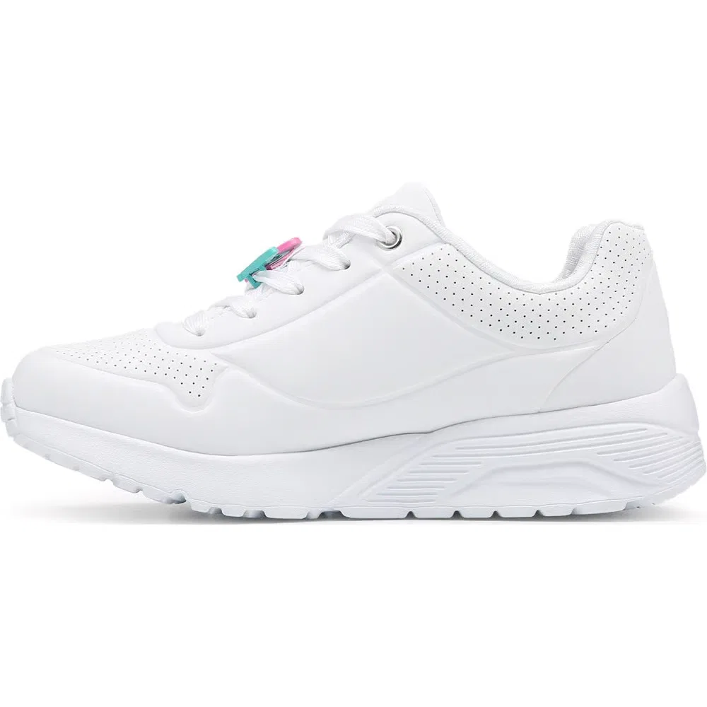 Детские кроссовки jgoldcrown street uno lite Skechers, White/Multi Hearts — фото 3