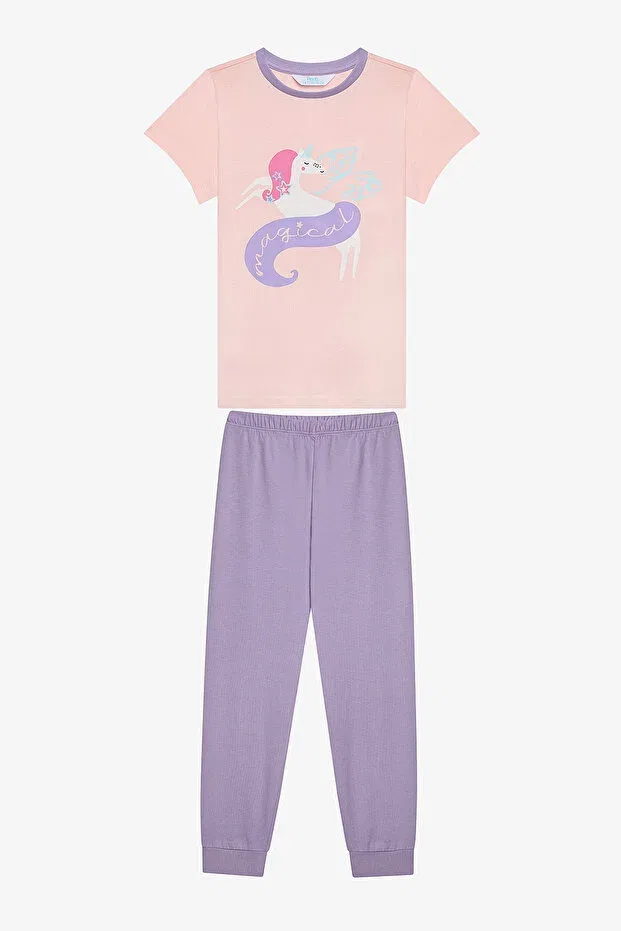 Детский комплект пижам для девочек хлопковый Magical Cotton Penti, Multicolor — фото 2