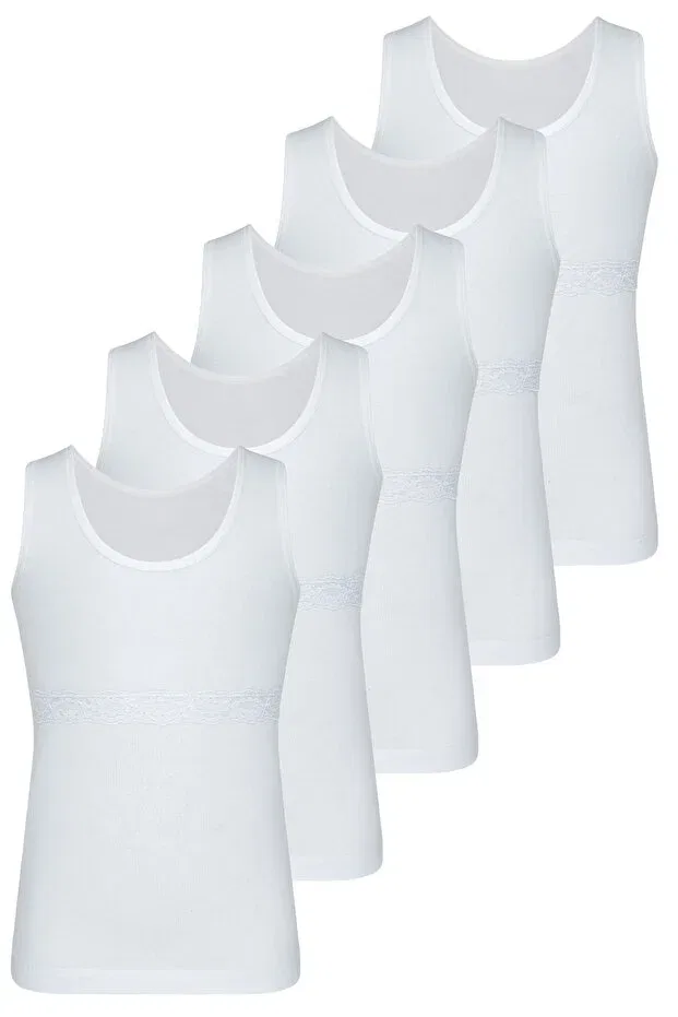 Детское нижнее белье для девочек хлопковое 5 шт Biyokids, White