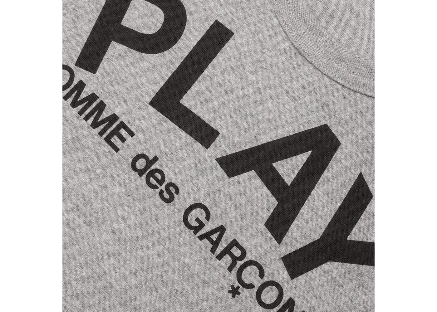 Детская футболка с принтом Comme des Garcons PLAY T-shirt, Grey — фото 2