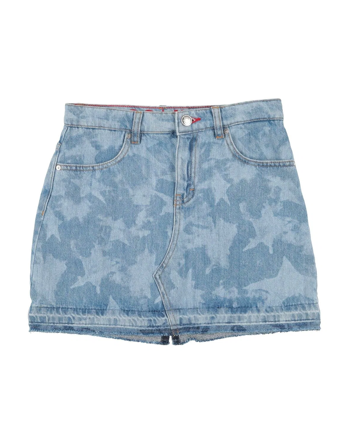 Детская джинсовая юбка для девочек с потертостями Hugo Boss, синий