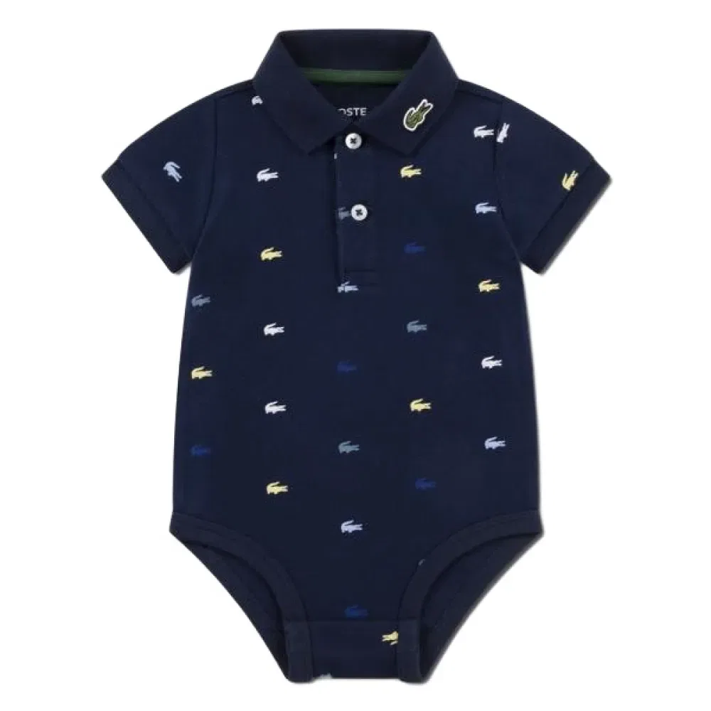 Боди с коротким рукавом Lacoste Kids, синий
