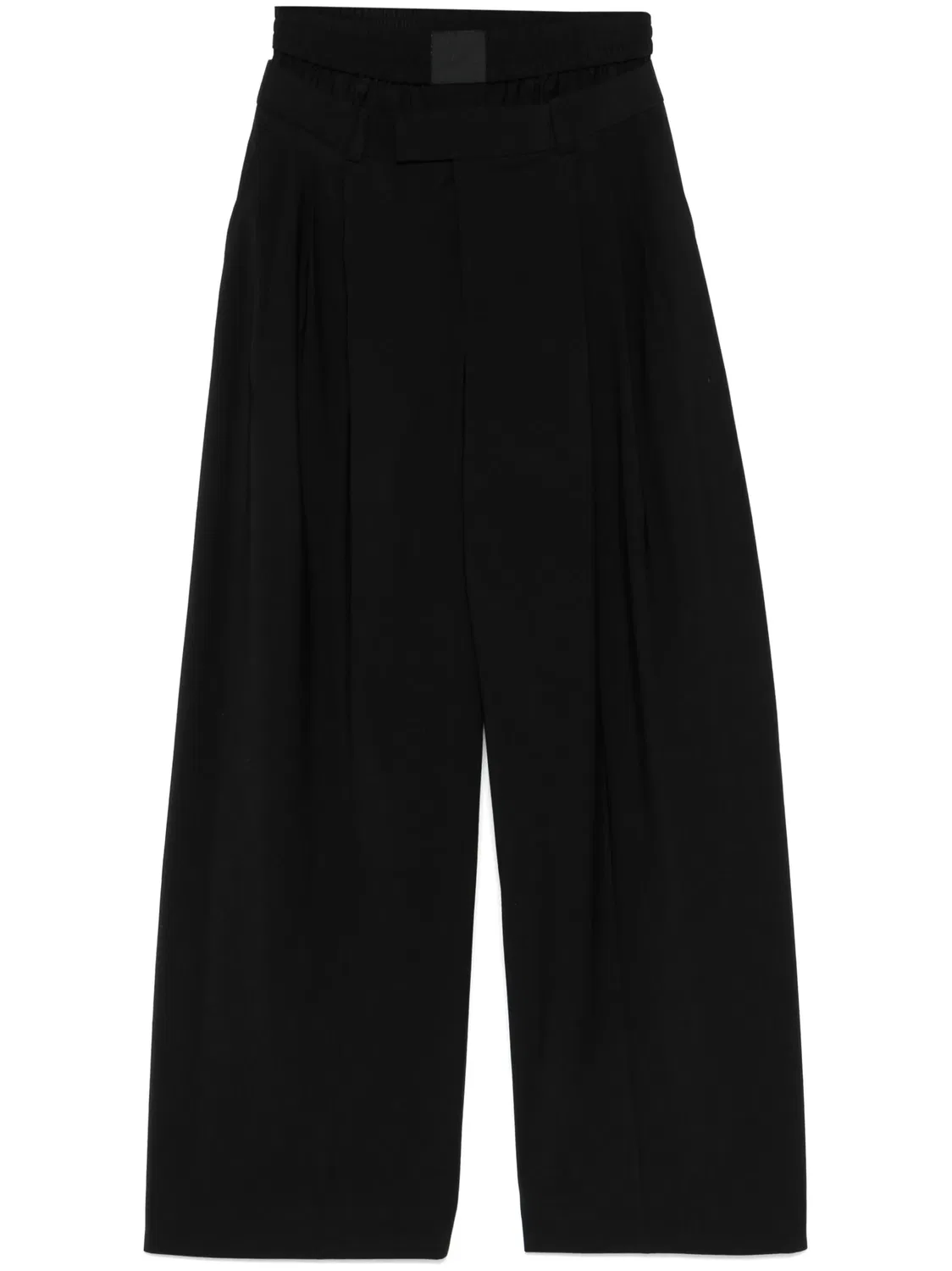 Широкие брюки с боковым деталированием Alexander Wang, черный