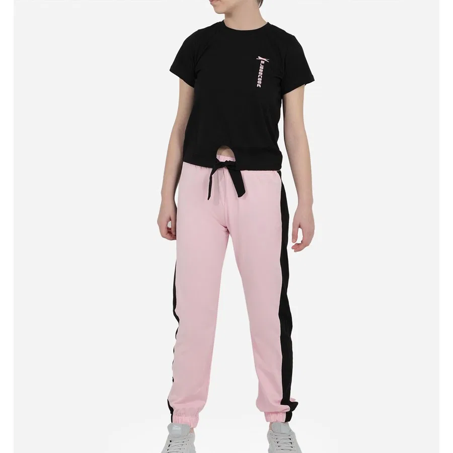 Детский спортивный комплект из футера с длинным рукавом и брюками Slazenger Dexter, Черный