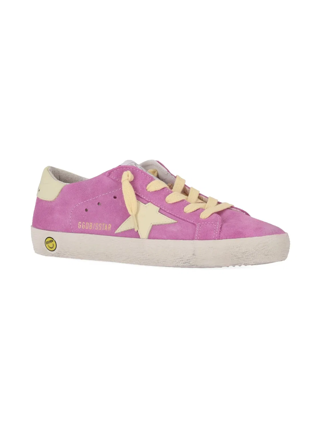 Кроссовки из замши с шнуровкой и звездным дизайном Golden Goose, розовый