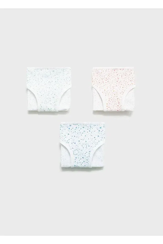 Детский комплект трусов для девочек хлопковый Mango Kids, Sky Blue