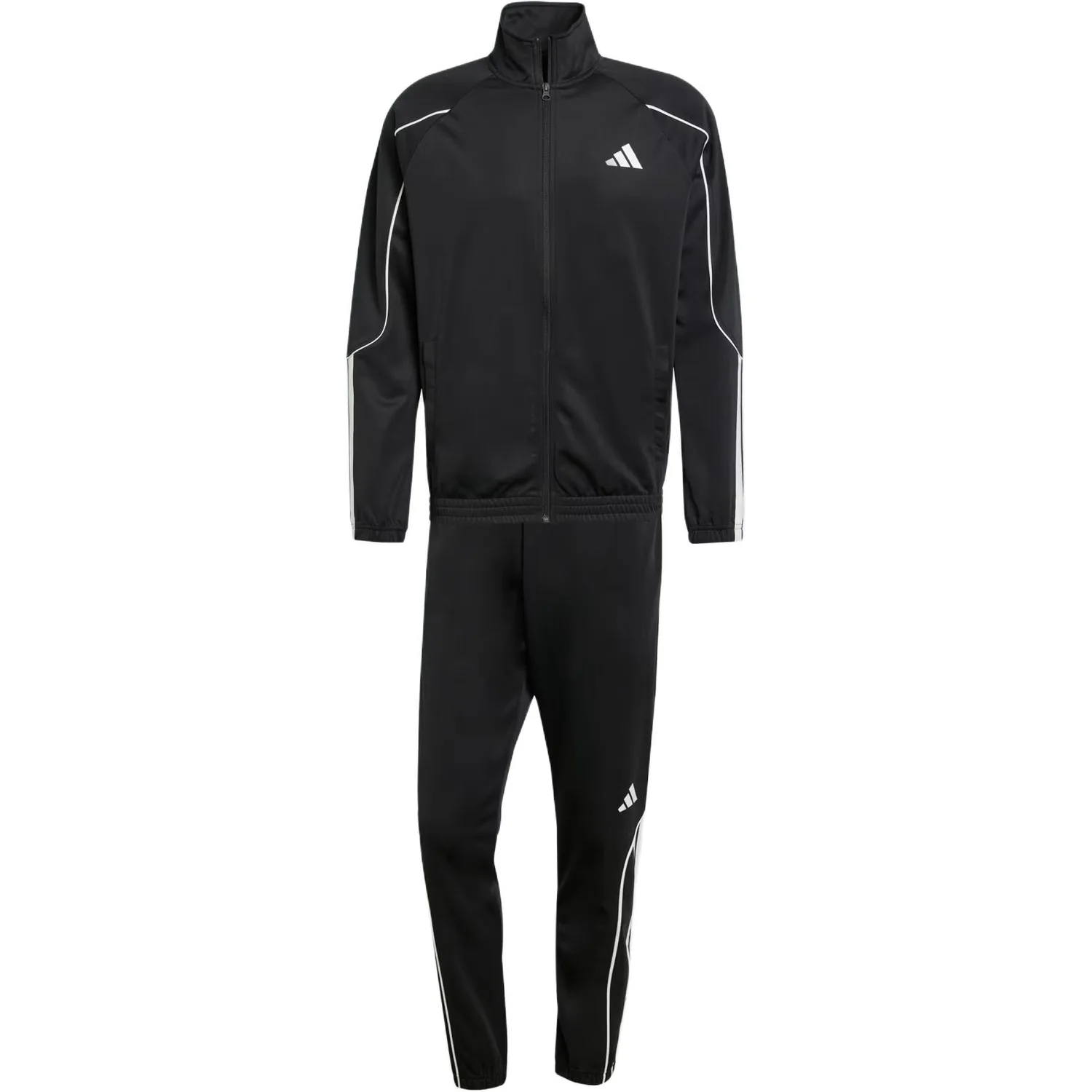 Спортивный костюм casual stadium 3 stripes мужской Adidas, Set (Black)