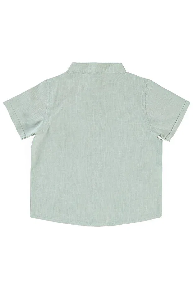 Детская рубашка для мальчиков с коротким рукавом Civil Boys, Light Gray — фото 3