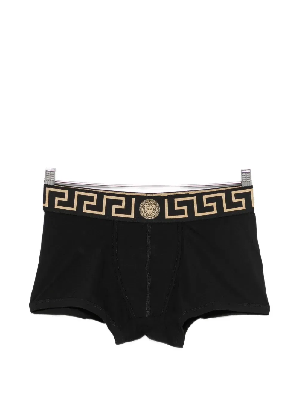 Боксеры с деталями логотипа (набор из трех штук) Versace, черный — фото 2